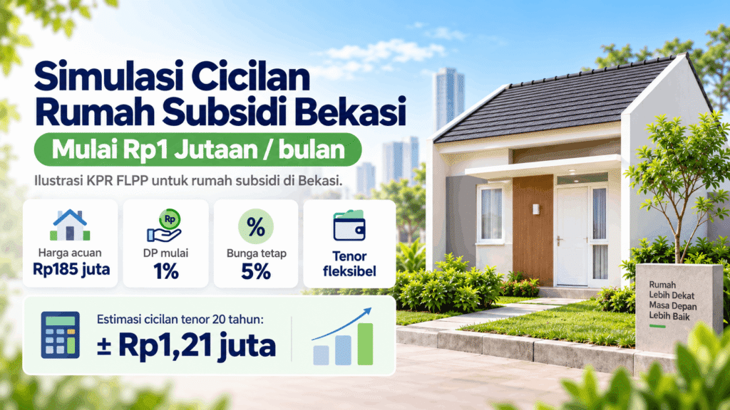 Simulasi cicilan rumah subsidi Bekasi mulai Rp1 jutaan