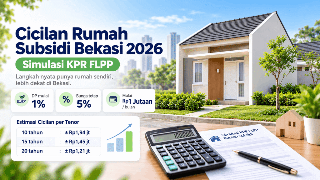 Simulasi cicilan rumah subsidi Bekasi mulai Rp1 jutaan